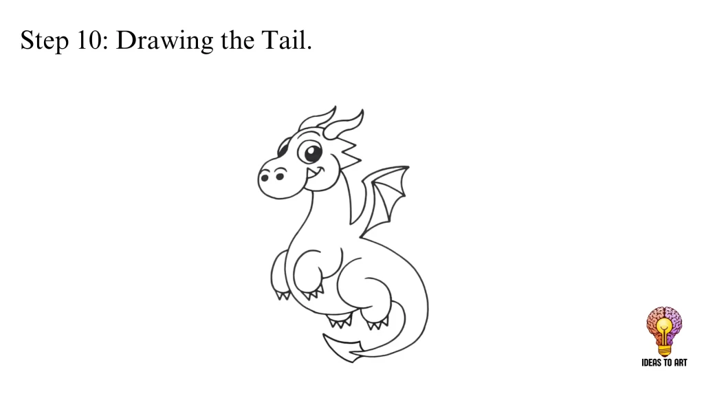 How to Draw a Dragon | Three Ideas Step by Step. 44 Draw a Dragon step 10